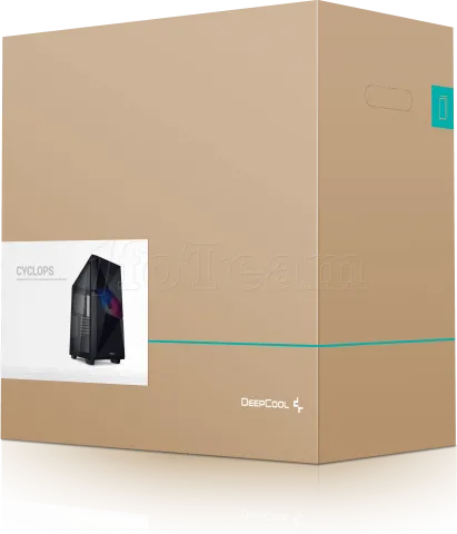Photo de Boitier Moyen Tour ATX DeepCool Cyclops RGB avec panneau vitré (Noir)
