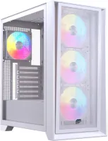 Photo de Boitier Moyen Tour ATX Einarex P600 RGB avec panneau vitré (Blanc)