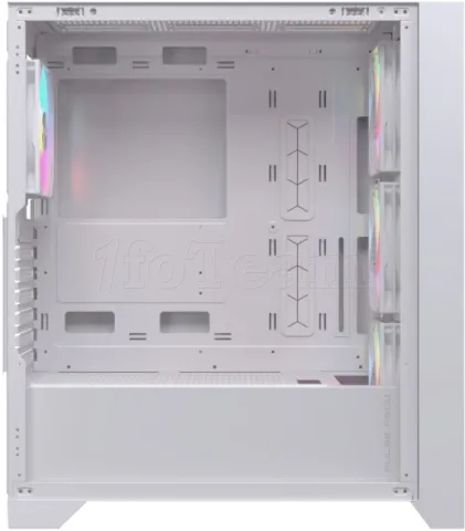 Photo de Boitier Moyen Tour ATX Einarex P600 RGB avec panneau vitré (Blanc)