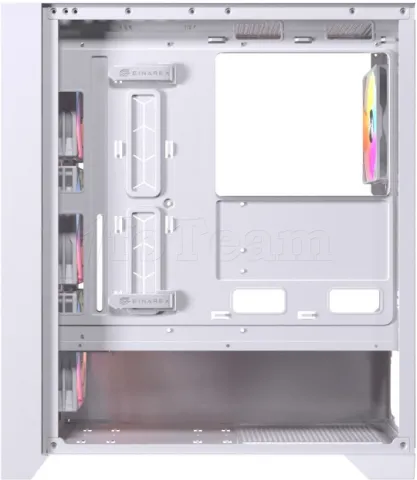 Photo de Boitier Moyen Tour ATX Einarex P600 RGB avec panneau vitré (Blanc)