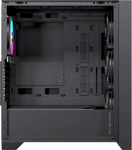 Photo de Boitier Moyen Tour ATX Einarex P600 RGB avec panneau vitré (Noir)