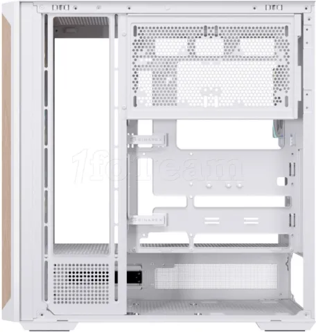 Photo de Boitier Moyen Tour ATX Einarex P800 RGB avec panneau vitré (Blanc)