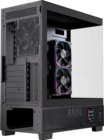 Photo de Boitier Moyen Tour ATX Einarex S501D RGB avec panneaux vitrés (Noir)