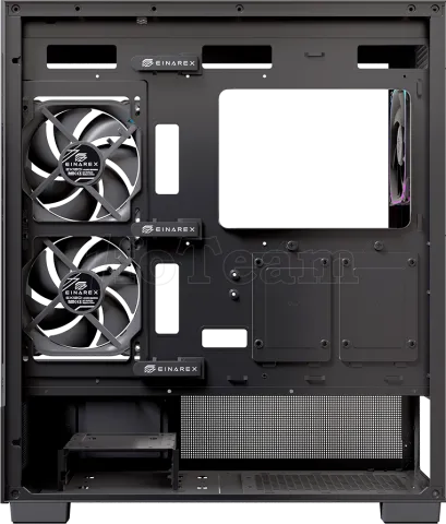 Photo de Boitier Moyen Tour ATX Einarex S501D RGB avec panneaux vitrés (Noir)