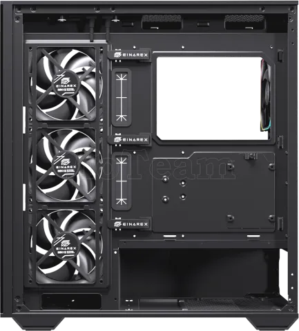 Photo de Boitier Moyen Tour ATX Einarex S700 RGB avec panneau vitré (Noir)