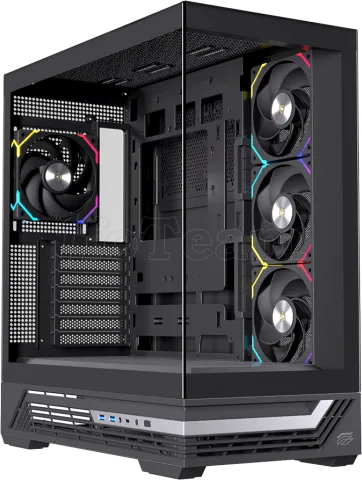 Photo de Boitier Moyen Tour ATX Einarex S800 RGB avec panneaux vitrés (Noir)