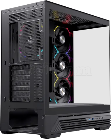 Photo de Boitier Moyen Tour ATX Einarex S800 RGB avec panneaux vitrés (Noir)
