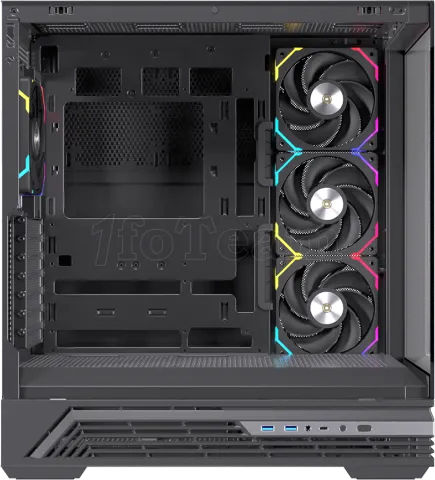 Photo de Boitier Moyen Tour ATX Einarex S800 RGB avec panneaux vitrés (Noir)