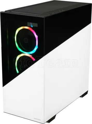 Photo de Boitier Moyen Tour ATX Enermax K8 RGB avec panneau vitré (Noir/Blanc)