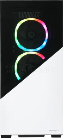 Photo de Boitier Moyen Tour ATX Enermax K8 RGB avec panneau vitré (Noir/Blanc)