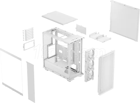 Photo de Boitier Moyen Tour ATX Fractal Design Epoch avec panneau vitré (Blanc)