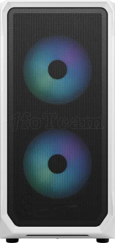 Photo de Boitier Moyen Tour ATX Fractal Design Focus 2 RGB avec panneau vitré (Blanc)