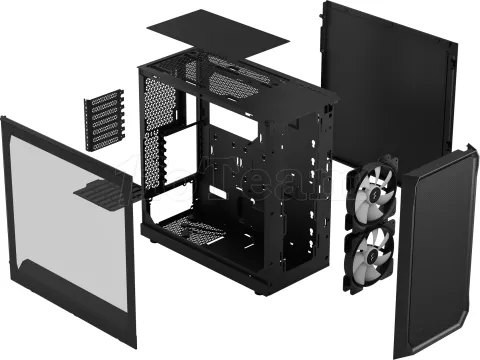 Photo de Boitier Moyen Tour ATX Fractal Design Focus 2 RGB avec panneau vitré (Noir)