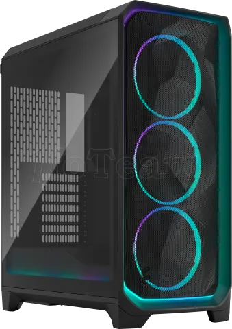 Photo de Boitier Moyen Tour ATX Fractal Design Meshify 3 Ambience Pro RGB avec panneau vitré (Noir)