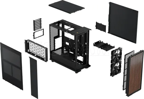 Photo de Boitier Moyen Tour ATX Fractal Design North (Noir)