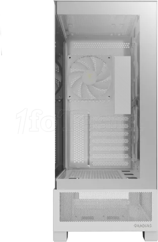 Photo de Boitier Moyen Tour ATX Gamdias Atlas M1 RGB avec panneaux vitrés (Blanc)