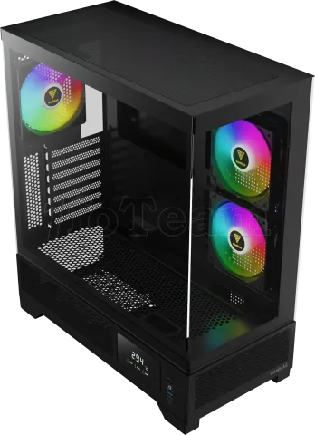 Photo de Boitier Moyen Tour ATX Gamdias Atlas M1 RGB avec panneaux vitrés (Noir)