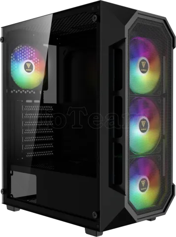 Photo de Boitier Moyen Tour ATX Gamdias Aura GC1 Elite RGB avec panneaux vitrés (Noir)