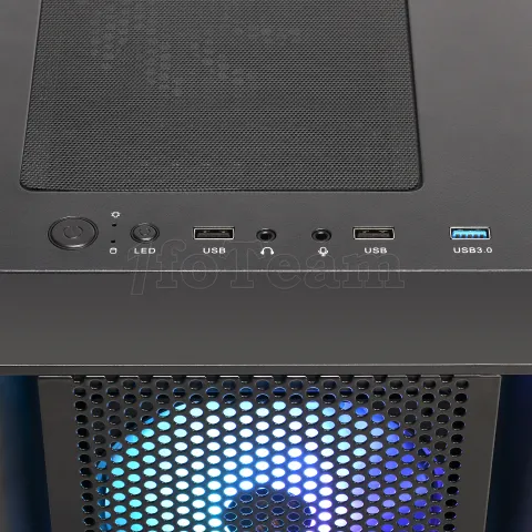 Photo de Boitier Moyen Tour ATX Gamdias Aura GC2 RGB avec panneaux vitrés (Noir)