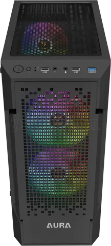 Photo de Boitier Moyen Tour ATX Gamdias Aura GC7 RGB avec panneau vitré (Noir)