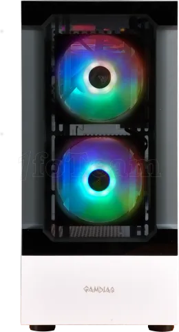 Photo de Boitier Moyen Tour ATX Gamdias Talos E3 RGB avec panneau vitré (Blanc)