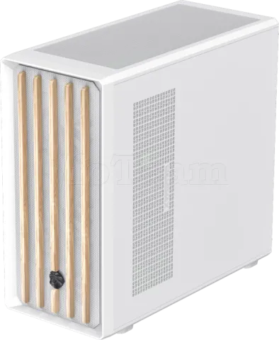 Photo de Boitier Moyen Tour ATX Gamemax Claw 460 Wood avec panneau vitré (Blanc)