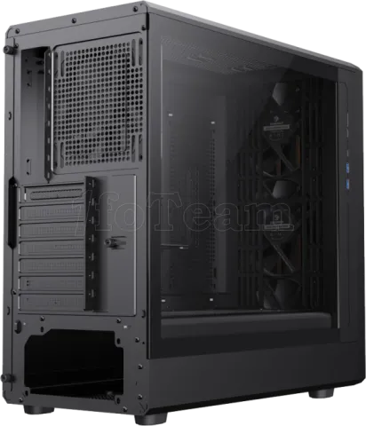 Photo de Boitier Moyen Tour ATX Gamemax Claw 460 Wood avec panneau vitré (Noir)