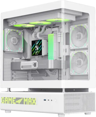 Photo de Boitier Moyen Tour ATX Gamemax N90 ARGB  avec panneaux vitrés (Blanc)