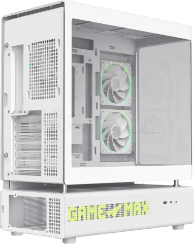 Photo de Boitier Moyen Tour ATX Gamemax N90 RGB avec panneaux vitrés (Blanc)