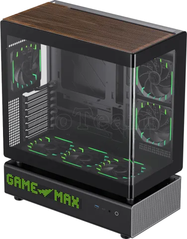 Photo de Boitier Moyen Tour ATX Gamemax N90 RGB avec panneaux vitrés (Noir)