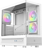 Photo de Boitier Moyen Tour ATX Gamemax Nex C51 RGB avec panneaux vitrés (Blanc)