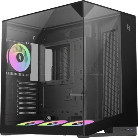 Photo de Boitier Moyen Tour ATX Gamemax Nex C56 VC RGB avec panneaux vitrés (Noir)