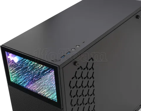 Photo de Boitier Moyen Tour ATX InWin N127 RGB avec panneau vitré (Noir)