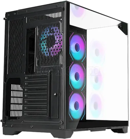 Photo de Boitier Moyen Tour ATX iTek Dark Cave Pano RGB avec panneaux vitrés (Noir)