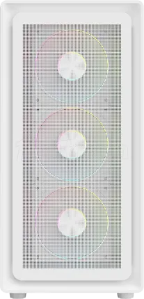 Photo de Boitier Moyen Tour ATX iTek Meshcore 36W ARGB avec panneau vitré (Blanc)