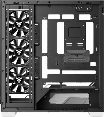 Photo de Boitier Moyen Tour ATX iTek Nebralux 01 ARGB avec panneaux vitrés (Noir/Blanc)