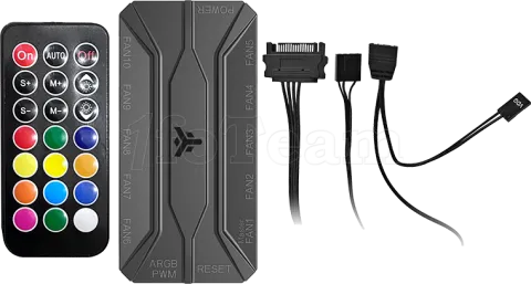 Photo de Boitier Moyen Tour ATX iTek Nebralux 01 ARGB avec panneaux vitrés (Noir/Blanc)