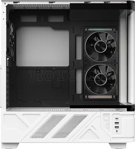 Photo de Boitier Moyen Tour ATX iTek Netron ARGB avec panneaux vitrés (Noir/Blanc)