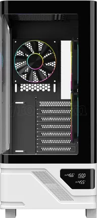 Photo de Boitier Moyen Tour ATX iTek Netron ARGB avec panneaux vitrés (Noir/Blanc)