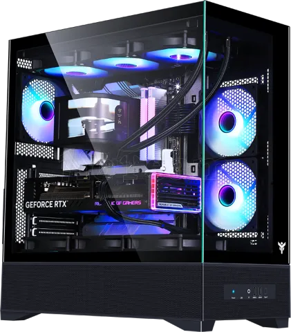 Photo de Boitier Moyen Tour ATX iTek Showbui 37B ARGB avec panneaux vitrés (Noir)