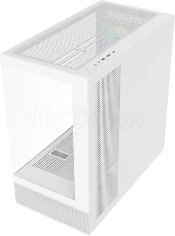 Photo de Boitier Moyen Tour ATX iTek Showbui 42 RGB avec panneaux vitrés (Blanc)