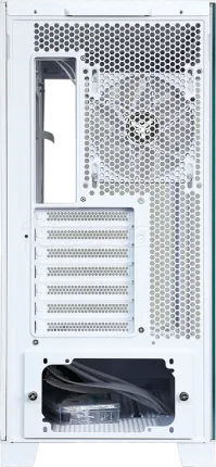 Photo de Boitier Moyen Tour ATX iTek Showbui 45 RGB avec panneaux vitrés (Blanc)