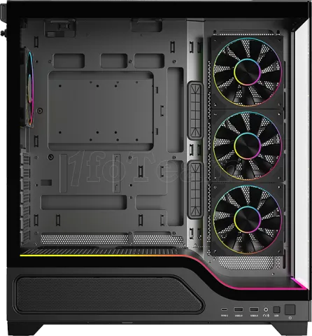 Photo de Boitier Moyen Tour ATX iTek Showbui Wave 82B ARGB avec panneaux vitrés (Noir)