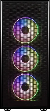 Photo de Boitier Moyen Tour ATX iTek Vertibra H210 RGB avec panneau vitré (Noir)