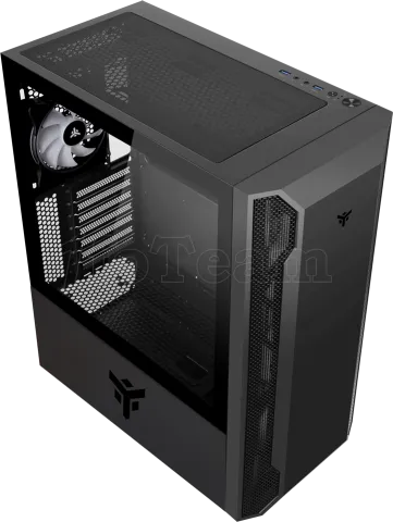 Photo de Boitier Moyen Tour ATX iTek Vertibra X210 RGB avec panneau vitré (Noir)
