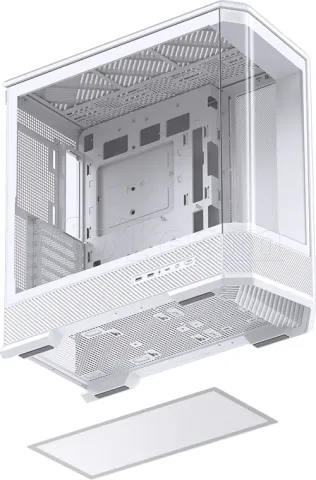 Photo de Boitier Moyen Tour ATX Jonsbo D400 avec panneaux vitrés (Blanc)