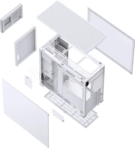 Photo de Boitier Moyen Tour ATX Jonsbo D41 Screen avec panneau vitré (Blanc)