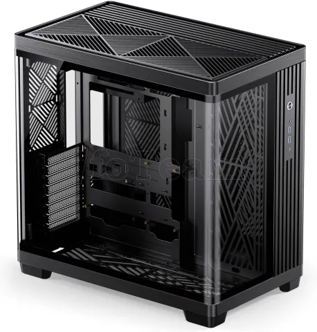 Photo de Boitier Moyen Tour ATX Jonsbo TK-4 RGB avec panneaux vitrés (Noir)