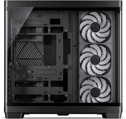 Photo de Boitier Moyen Tour ATX Jonsbo TK-4 RGB avec panneaux vitrés (Noir/Bois)
