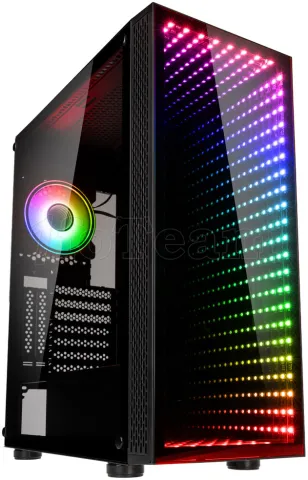 Photo de Boitier Moyen Tour ATX Kolink Void Rift RGB avec panneaux vitrés (Noir)